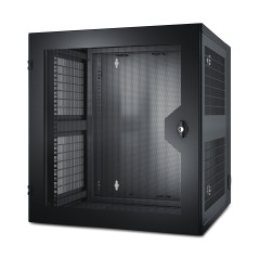 APC NetShelter WX 13U w Threaded Hole Vertical Mounting Rail Vented Front Door
