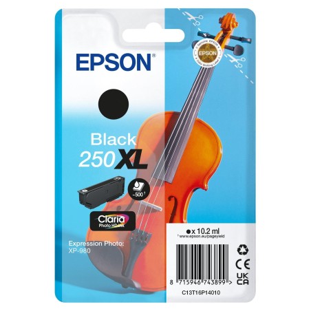 Epson 250XLViolin Claria Photo HD cartouche d'encre 1 pièce(s) Original Rendement élevé (XL) Noir