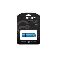 Kingston Technology IronKey 32Go USB-C Vault Privacy 50C chiffrée AES-256, FIPS 197