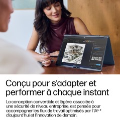 HP EliteBook X Flip G2i 14 inch Notebook Next Gen AI PC Wolf Pro Security Edition Copilot+ PC Intel Core Ultra 7 356H Hybride