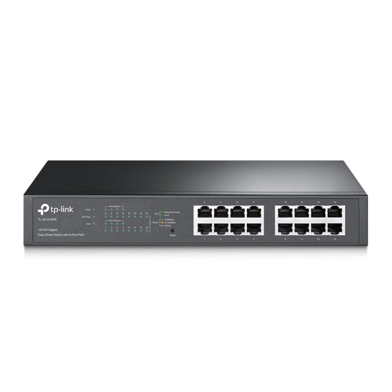 TP-Link TL-SG1016PE Géré L2 Gigabit Ethernet (10/100/1000) Connexion Ethernet, supportant l'alimentation via ce port (PoE) 1U TP-Link TL-SG1016PE Géré L2 Gigabit Ethernet (10/100/1000) Connexion Ethernet, supportant l'alimentation via ce port (PoE) 1U