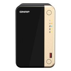 QNAP TS-264 NAS Tower Intel® Celeron® N5095 8 Go 0 To QNAP QTS Noir, Or