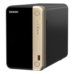QNAP TS-264 NAS Tower Intel® Celeron® N5095 8 Go 0 To QNAP QTS Noir, Or