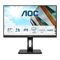 AOC P2 U27P2 écran plat de PC 68,6 cm (27") 3840 x 2160 pixels 4K Ultra HD LED Noir