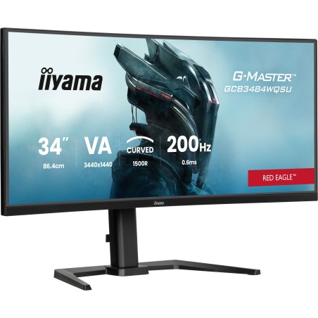 iiyama G-MASTER GCB3484WQSU-B2 34IN PRO-GAMING 0.4MS VA LCD 3440X144 écran plat de PC 86,4 cm (34") 3440 x 1440 pixels