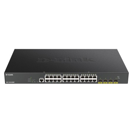 D-Link DGS-1250-28XMP Géré L3 Gigabit Ethernet (10 100 1000) Connexion Ethernet, supportant l'alimentation via ce port (PoE)