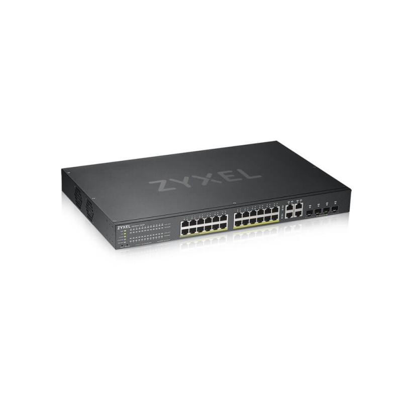 Zyxel GS1920-24HPV2 Géré Gigabit Ethernet (10/100/1000) Connexion Ethernet, supportant l'alimentation via ce port (PoE) Noir Zyxel GS1920-24HPV2 Géré Gigabit Ethernet (10/100/1000) Connexion Ethernet, supportant l'alimentation via ce port (PoE) Noir