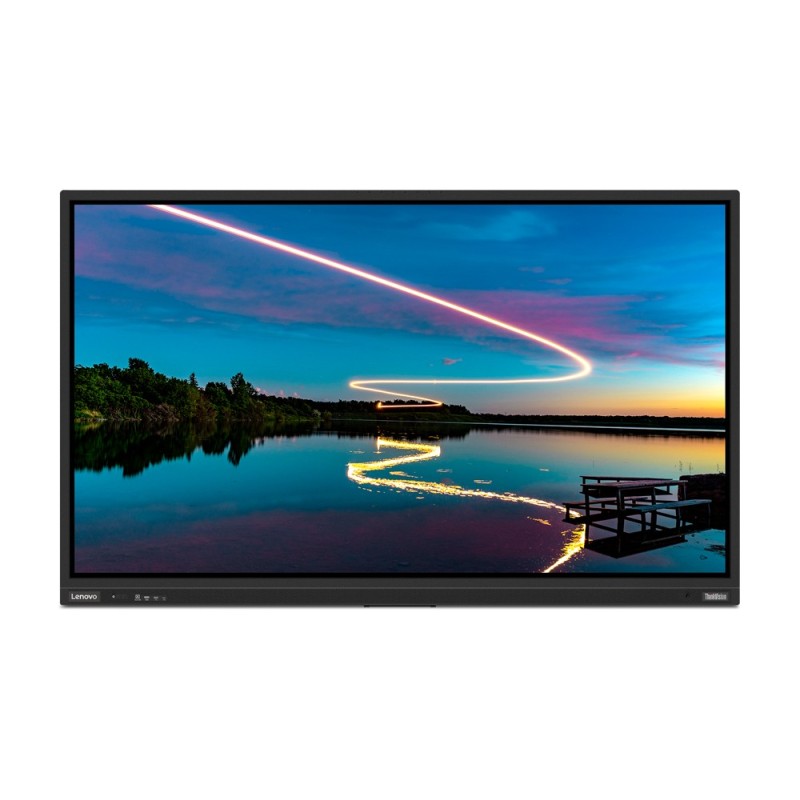 Lenovo ThinkVision T86 écran plat de PC 2,18 m (86") 3840 x 2160 pixels 4K Ultra HD LED Écran tactile Noir