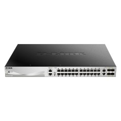 D-Link DGS-3130-30PS/E commutateur réseau Géré L3 Gigabit Ethernet (10/100/1000) Connexion Ethernet, supportant l'alimentation