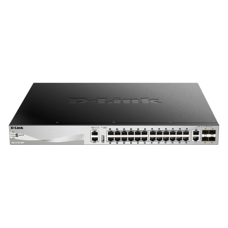 D-Link DGS-3130-30PS/E commutateur réseau Géré L3 Gigabit Ethernet (10/100/1000) Connexion Ethernet, supportant l'alimentation