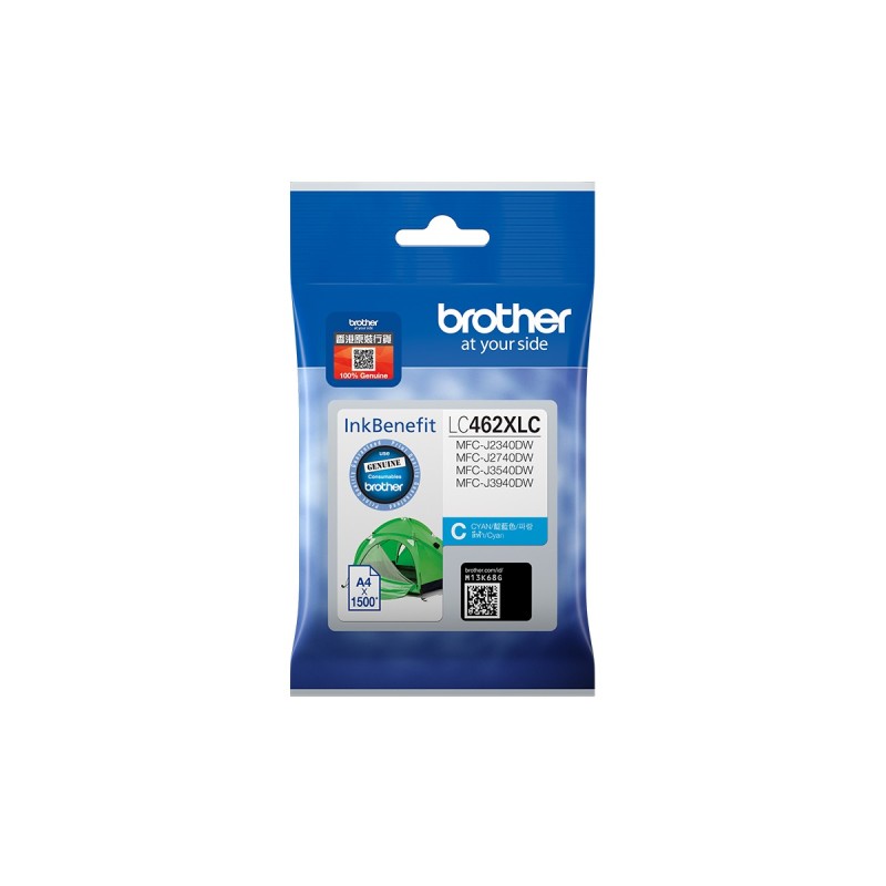 Brother LC462XLC cartouche d'encre 1 pièce(s) Original Rendement élevé (XL) Cyan Brother LC462XLC cartouche d'encre 1 pièce(s) Original Rendement élevé (XL) Cyan