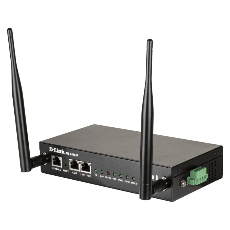 D-Link DIS-2650AP point d'accès réseaux locaux sans fil 1200 Mbit/s Noir Connexion Ethernet, supportant l'alimentation via ce