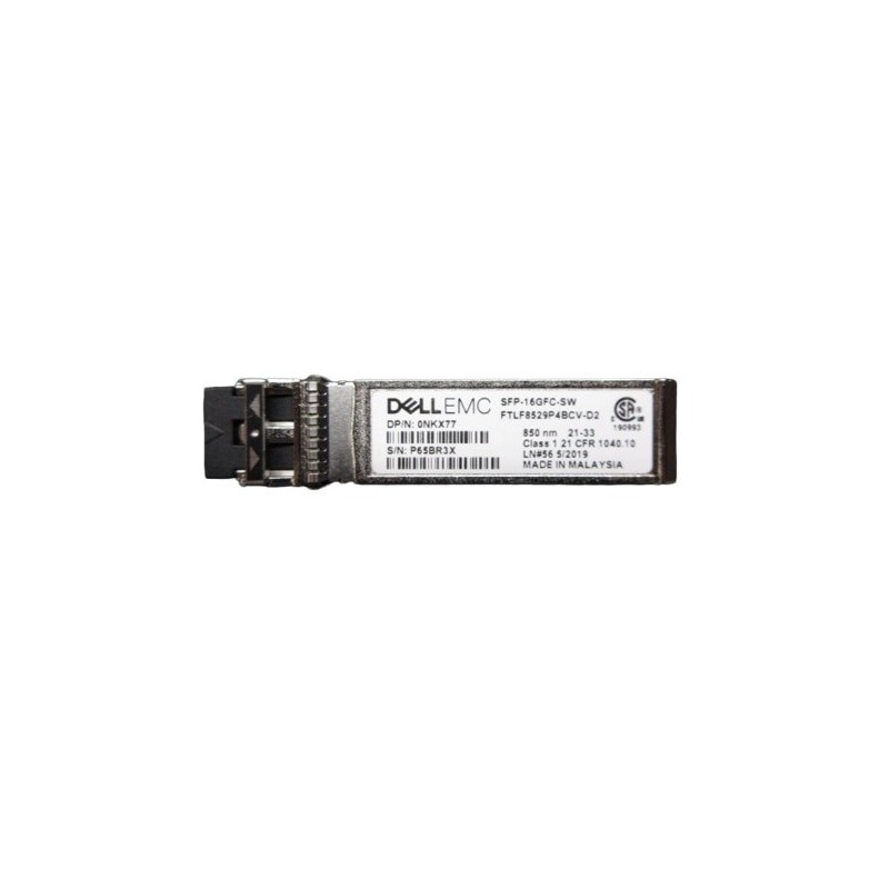 DELL 492-BCYC module émetteur-récepteur de réseau Fibre optique 16000 Mbit/s SFP DELL 492-BCYC module émetteur-récepteur de réseau Fibre optique 16000 Mbit/s SFP