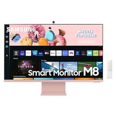 Samsung S32BM80PUU écran plat de PC 81,3 cm (32") 3840 x 2160 pixels 4K Ultra HD LED Rose, Blanc