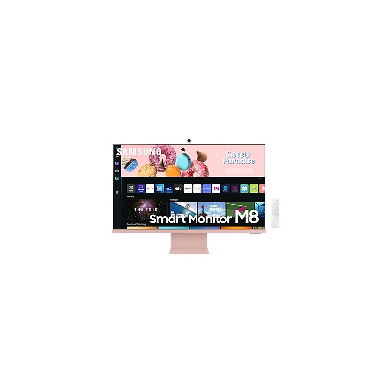 Samsung S32BM80PUU écran plat de PC 81,3 cm (32") 3840 x 2160 pixels 4K Ultra HD LED Rose, Blanc