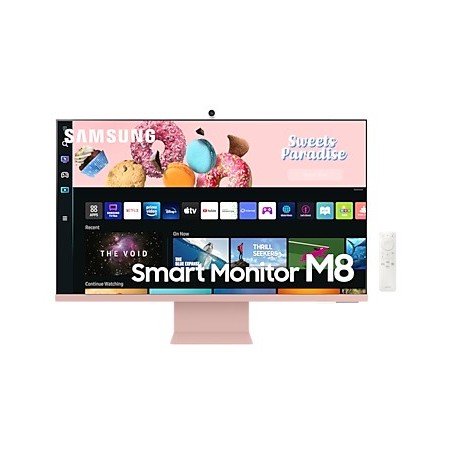 Samsung S32BM80PUU écran plat de PC 81,3 cm (32") 3840 x 2160 pixels 4K Ultra HD LED Rose, Blanc