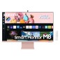 Samsung S32BM80PUU écran plat de PC 81,3 cm (32") 3840 x 2160 pixels 4K Ultra HD LED Rose, Blanc