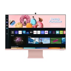 Samsung S32BM80PUU écran plat de PC 81,3 cm (32") 3840 x 2160 pixels 4K Ultra HD LED Rose, Blanc