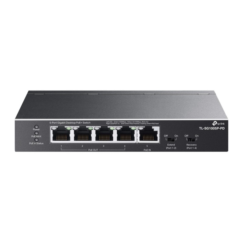TP-Link TL-SG1005P-PD commutateur réseau Gigabit Ethernet (10/100/1000) Connexion Ethernet, supportant l'alimentation via ce