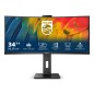 Philips 5000 series 34B1U5600CH/00 écran plat de PC 86,4 cm (34") 3440 x 1440 pixels Wide Quad HD LCD Noir Philips 5000 series 34B1U5600CH/00 écran plat de PC 86,4 cm (34") 3440 x 1440 pixels Wide Quad HD LCD Noir