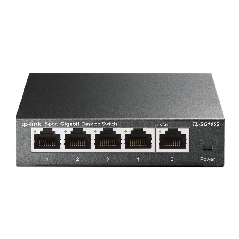 TP-Link TL-SG105S Non-géré Gigabit Ethernet (10/100/1000) Noir TP-Link TL-SG105S Non-géré Gigabit Ethernet (10/100/1000) Noir