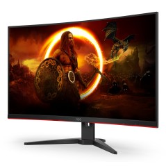 AOC G2 C32G2ZE BK écran plat de PC 80 cm (31.5") 1920 x 1080 pixels Full HD LED Noir, Rouge