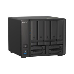 QNAP TS-H973AX NAS Tower Ryzen Embedded V1500B 32 Go DDR4 0 To QuTS hero Noir