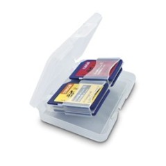 Integral INSD4CARDCASE logement pour carte mémoire 4 cartes Transparent