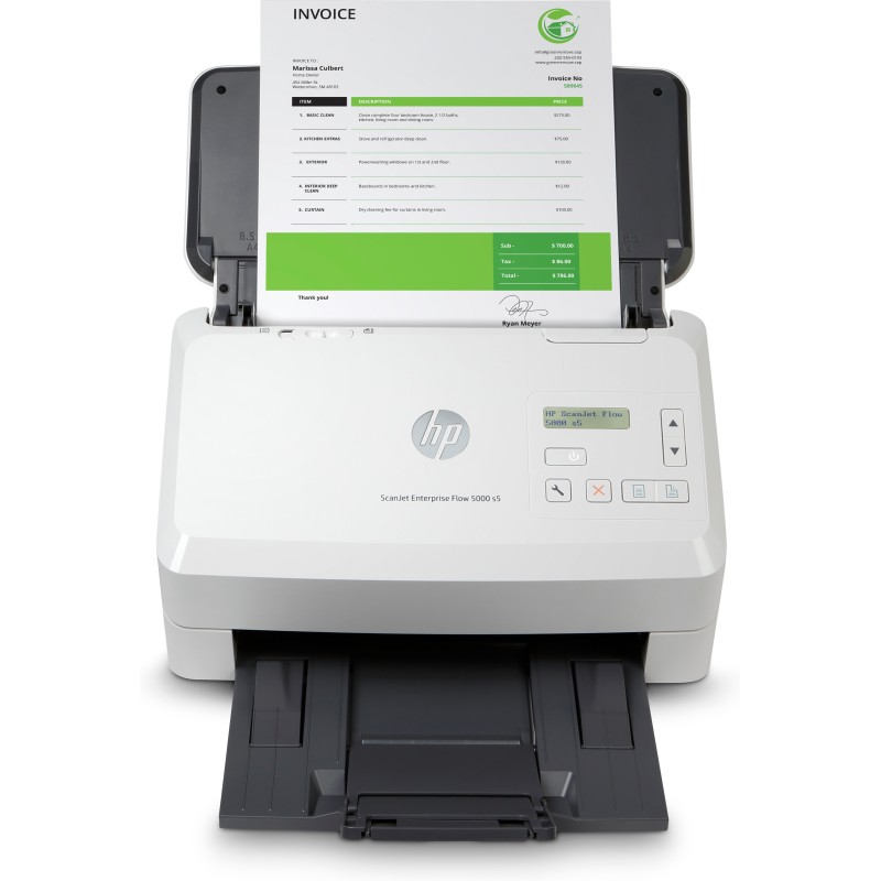HP Scanjet Enterprise Flow 5000 s5 Alimentation feuille à feuille de scanner 600 x 600 DPI A4 Blanc HP Scanjet Enterprise Flow 5000 s5 Alimentation feuille à feuille de scanner 600 x 600 DPI A4 Blanc