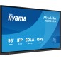 iiyama TE9813A-B2AG Écran d'affichage dynamique En forme de kiosk 2,48 m (97.5") Wifi 500 cd/m² 4K Ultra HD Noir Écran tactile iiyama TE9813A-B2AG Écran d'affichage dynamique En forme de kiosk 2,48 m (97.5") Wifi 500 cd/m² 4K Ultra HD Noir Écran tactile