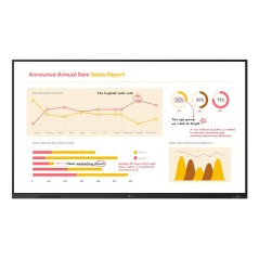 LG 86TR3BQ-B tableau blanc interactif 2,18 m (86") 3840 x 2160 pixels Écran tactile Noir