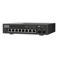 QNAP QSW-L3208-2C6T commutateur réseau Géré L2 10G Ethernet (100 1000 10000) Bureau Noir