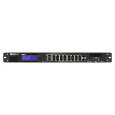 QNAP QGD-1600 Géré Gigabit Ethernet (10 100 1000) 1U Noir, Gris