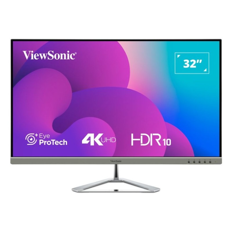 Viewsonic VX3276-4K-MHD-2 écran plat de PC 81,3 cm (32") 3840 x 2160 pixels 4K Ultra HD LCD Noir, Argent Viewsonic VX3276-4K-MHD-2 écran plat de PC 81,3 cm (32") 3840 x 2160 pixels 4K Ultra HD LCD Noir, Argent