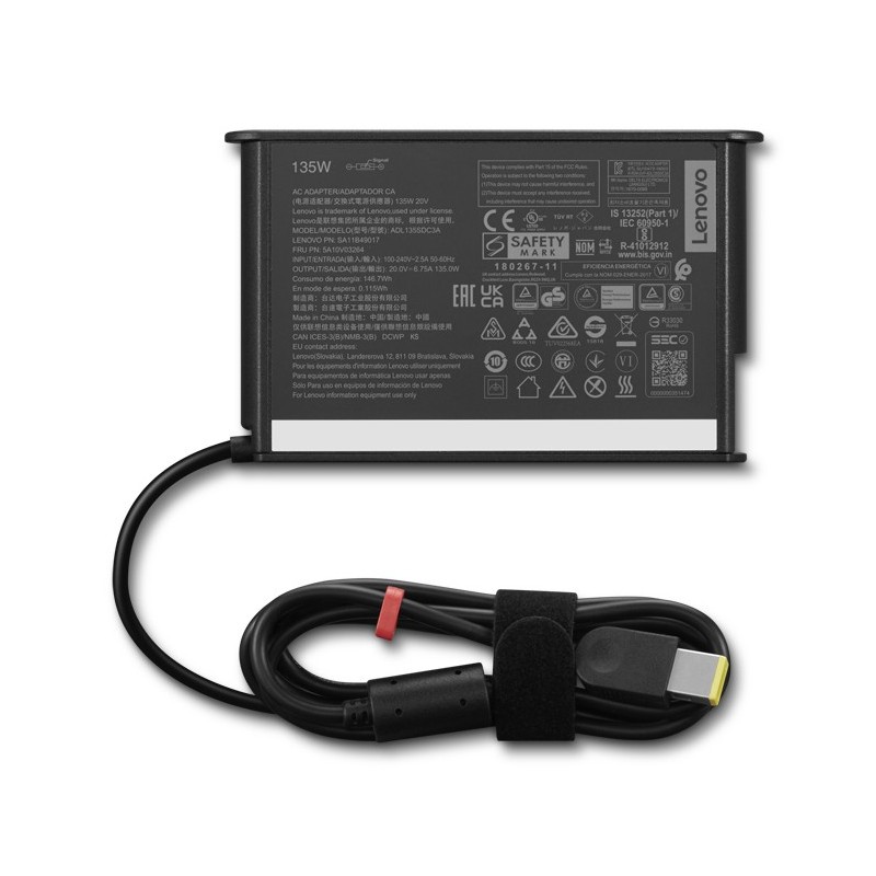Lenovo 4X21L38724 adaptateur de puissance & onduleur Intérieure Noir
