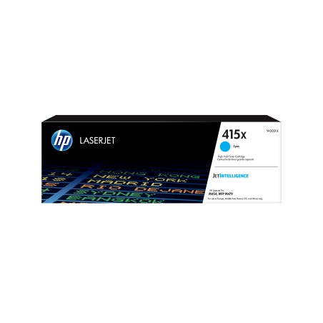HP 415X Toner cyan LaserJet authentique grande capacité