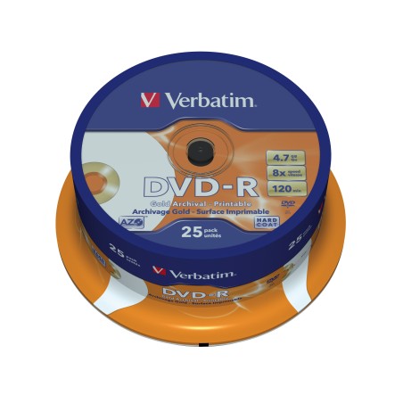 Verbatim DVD-R Archival Grade 4,7 Go 25 pièce(s)