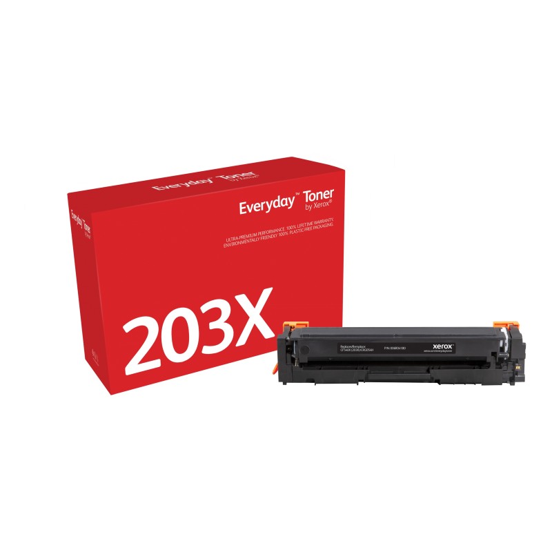 Toner Everyday™ Noir de Xerox compatible avec HP 203X (CF540X), Grande capacité Toner Everyday™ Noir de Xerox compatible avec HP 203X (CF540X), Grande capacité