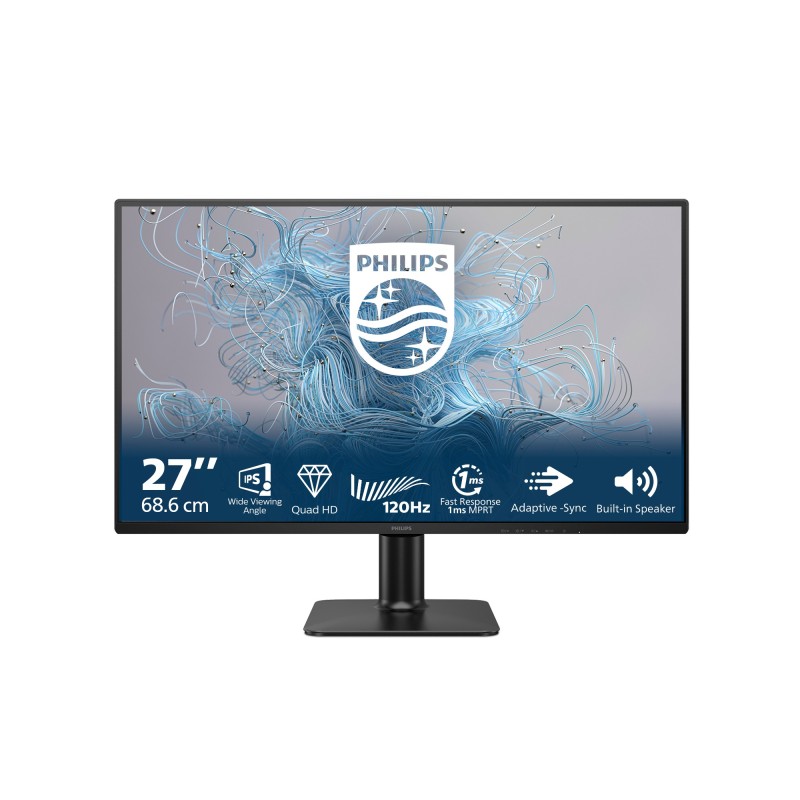 Philips 2000 series 27E2N2500/00 écran plat de PC 68,6 cm (27") 2560 x 1440 pixels Quad HD LCD Noir