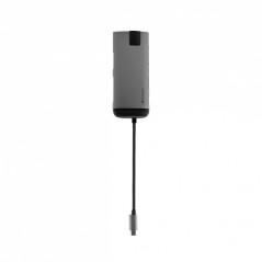 Verbatim 49142 station d'accueil USB 3.2 Gen 1 (3.1 Gen 1) Type-C Noir, Argent