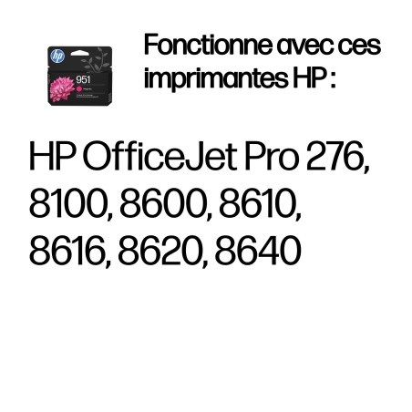 HP Cartouche authentique d'encre magenta 951
