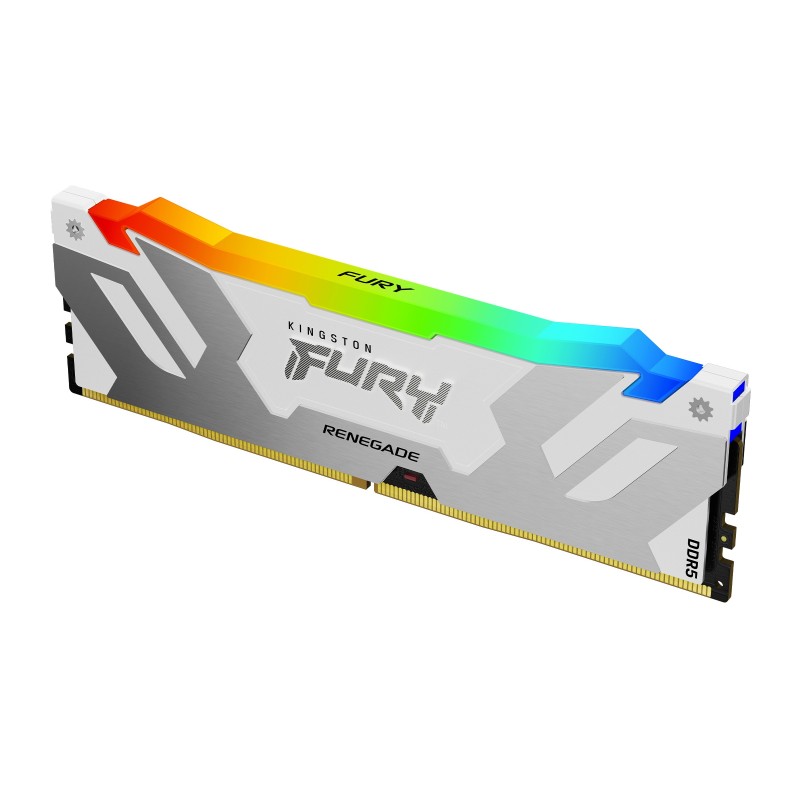 Kingston Technology FURY 16Go 6400MT/s DDR5 CL32 DIMM Renegade RGB Blanc XMP
