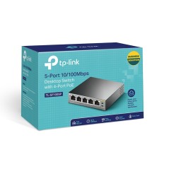 TP-Link TL-SF1005P commutateur réseau Non-géré Fast Ethernet (10 100) Connexion Ethernet, supportant l'alimentation via ce port