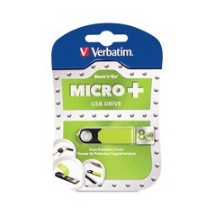 Verbatim Store 'n' Go 8GB lecteur USB flash 8 Go USB Type-A 2.0 Noir, Vert