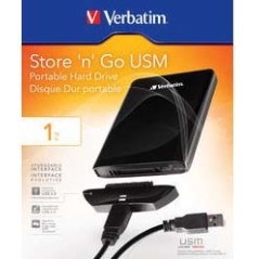 Verbatim Store 'n' Go USM 1TB disque dur externe 1 To Micro-USB B 3.2 Gen 1 (3.1 Gen 1) Noir