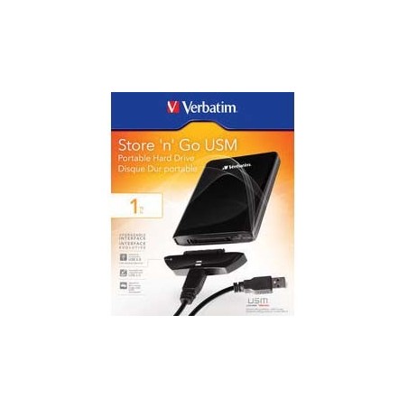 Verbatim Store 'n' Go USM 1TB disque dur externe 1 To Micro-USB B 3.2 Gen 1 (3.1 Gen 1) Noir