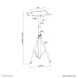 Neomounts NS-FS200BLACK Support au sol 10-32"
