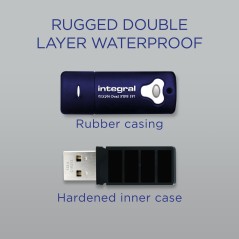 Integral INFD16GCRYDL3.0197 lecteur USB flash 16 Go 3.2 Gen 1 (3.1 Gen 1)