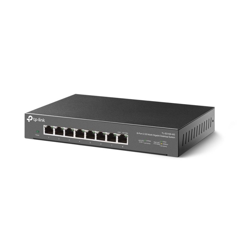 TP-Link TL-SG108-M2 commutateur réseau Non-géré 2.5G Ethernet (100/1000/2500) Noir TP-Link TL-SG108-M2 commutateur réseau Non-géré 2.5G Ethernet (100/1000/2500) Noir