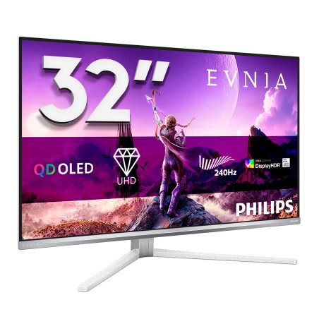 Philips Evnia 8000 32M2N8900/00 écran plat de PC 80 cm (31.5") 3840 x 2160 pixels 4K Ultra HD QD-OLED Blanc